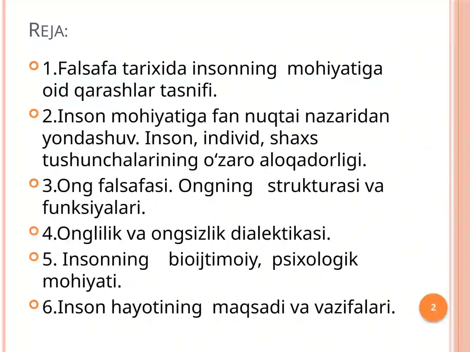 Inson falsafasi (Falsafiy antropologiya) 2