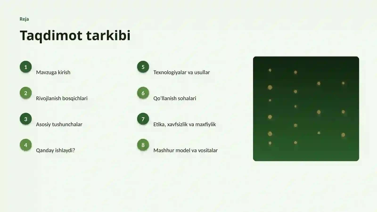SUNʼIY INTELLEKT • PROFESSIONAL TAQDIMOT 2