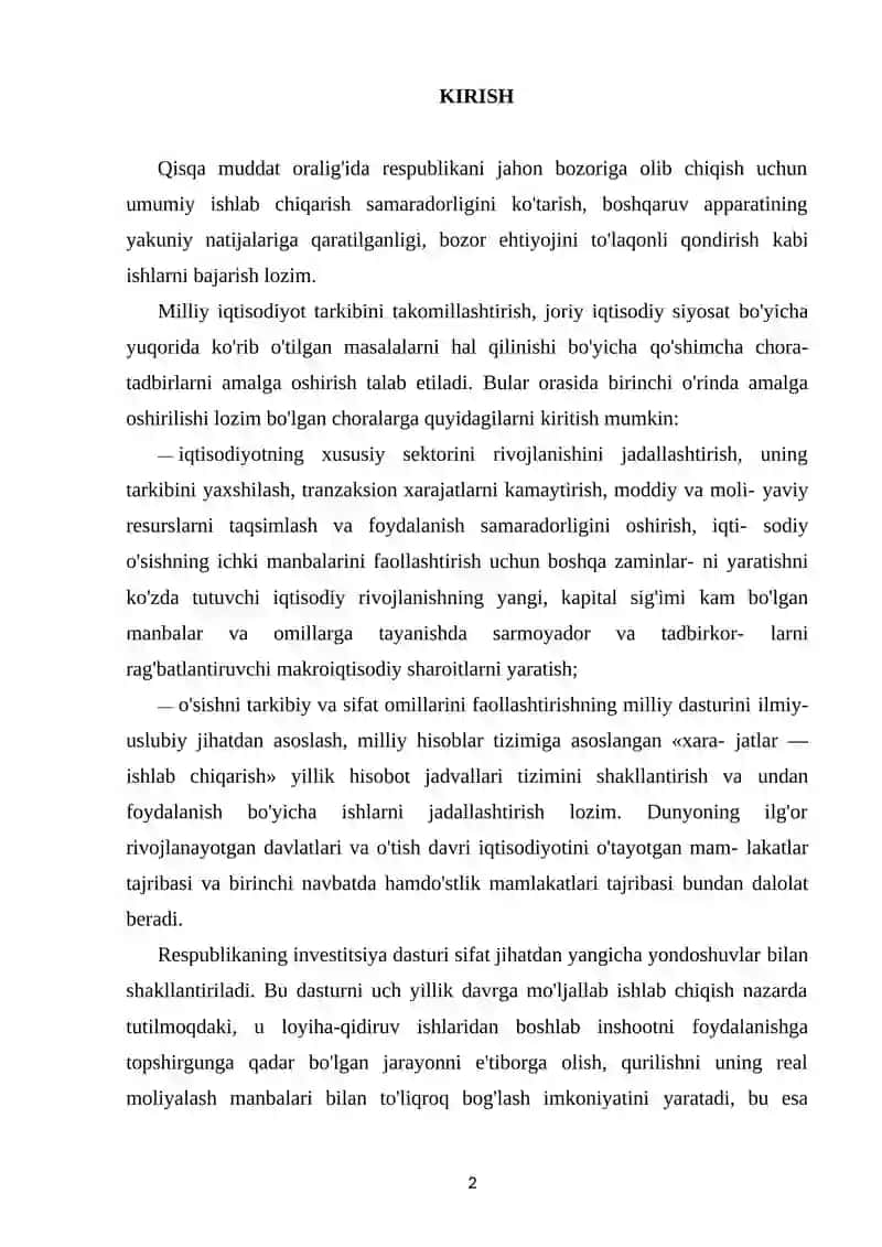 MINTAQADA INNOVATSION IQTISODNI RIVOJLANISHI VA UNI STRATEGIK RIVOJLANISH BILAN O’ZARO BOG’LIQLIGI 2