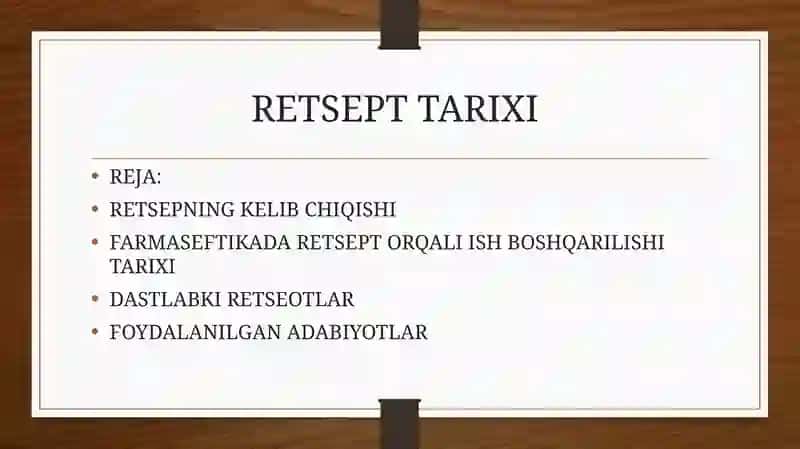 Retsept Tarixi 2