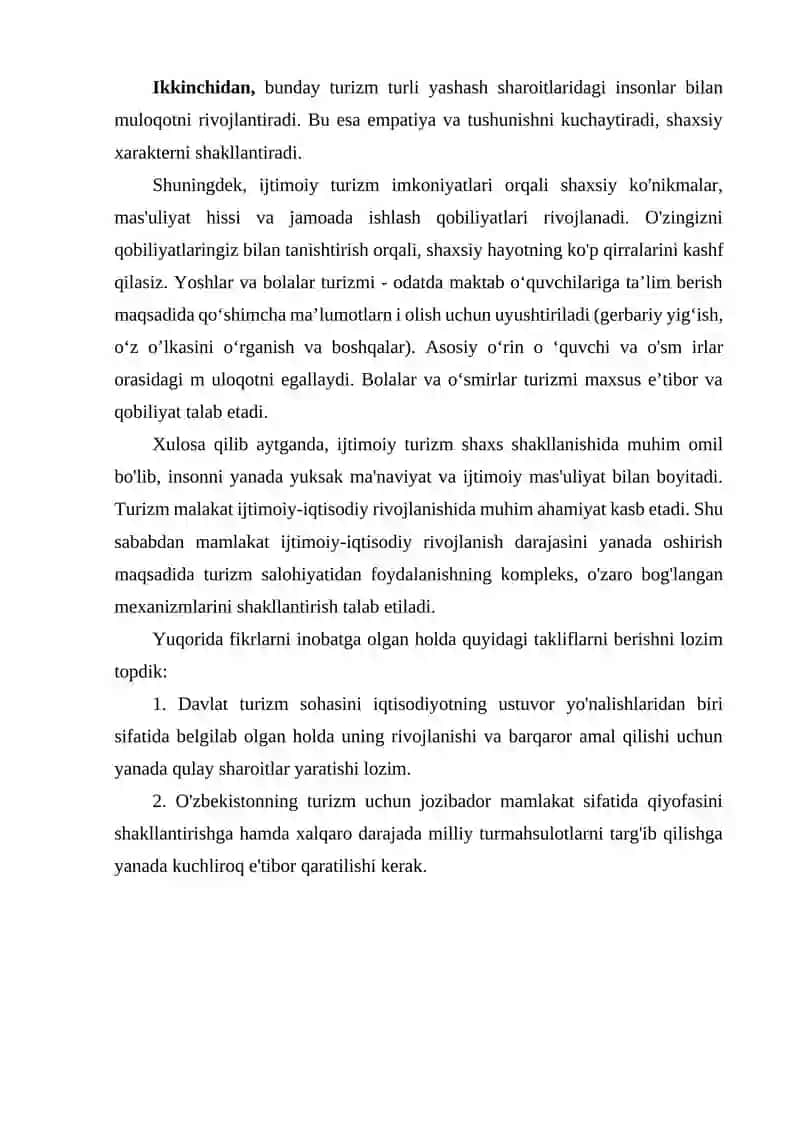 Ijtimoiy turizm 2
