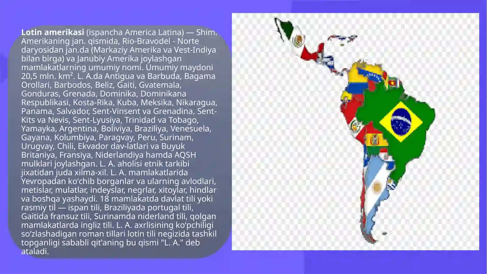 Lotin Amerikasi mamlakatlari turizm geografiyasi 2