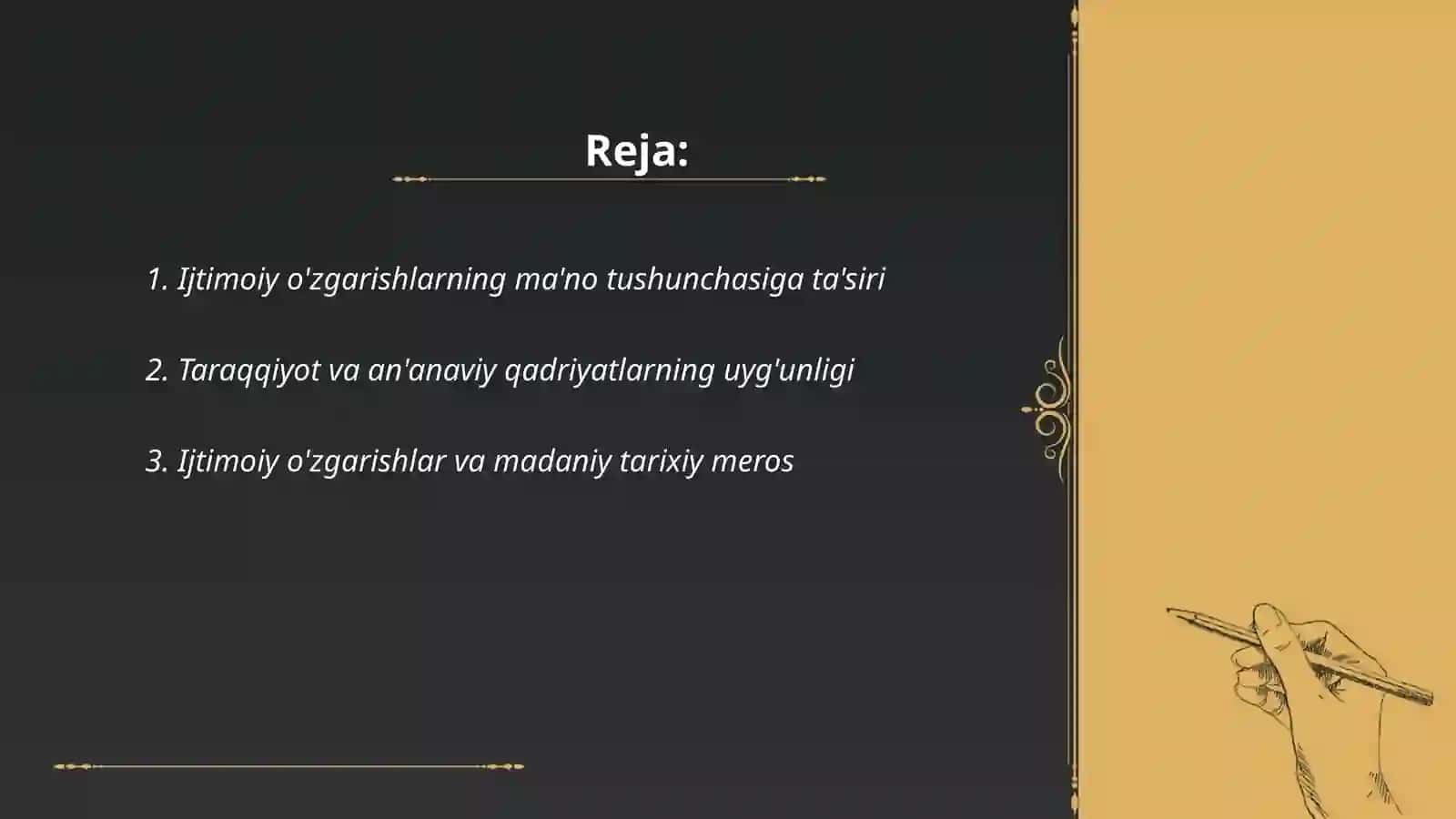 Ijtimoiy o'zgarishlarning ma'no taraqqiyotiga ta'siri 2