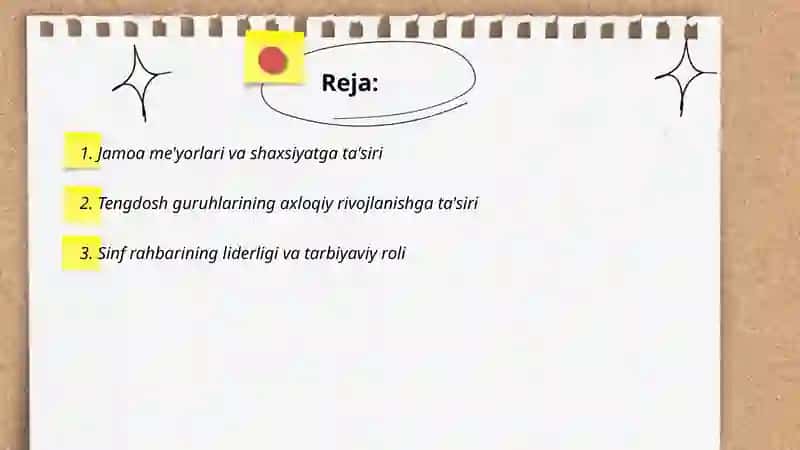 Jamoaning shaxs tarbiyasiga ta'siri 2