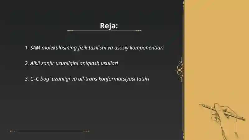 SAM molekulasi 2