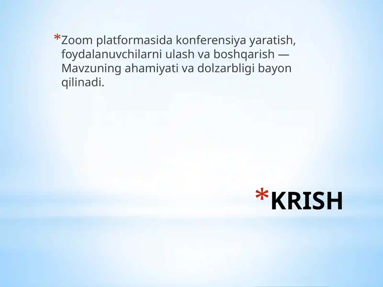 Zoomplatformasihaqida 2