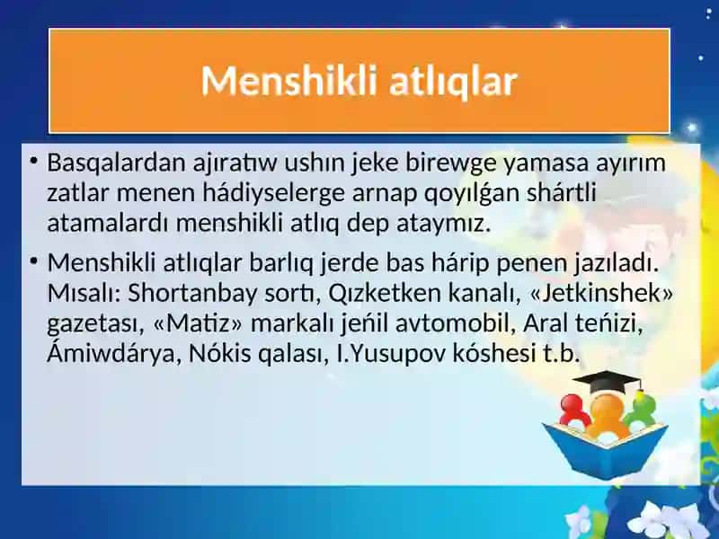 Menshikli hám ğalabalıq atlıqlar 2