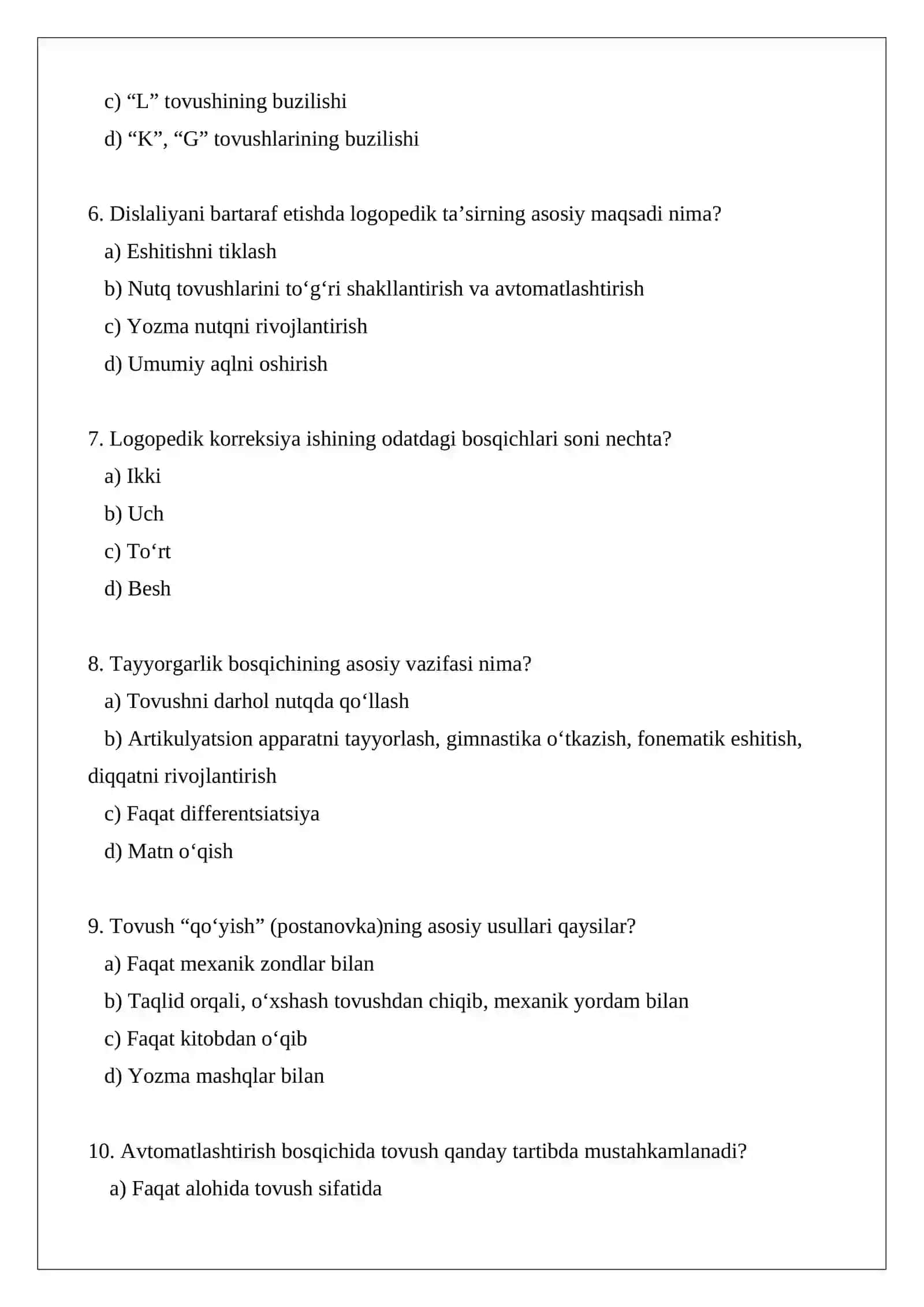 Dislaliyani bartaraf etishda logopedik ta’sir metodikasi 2