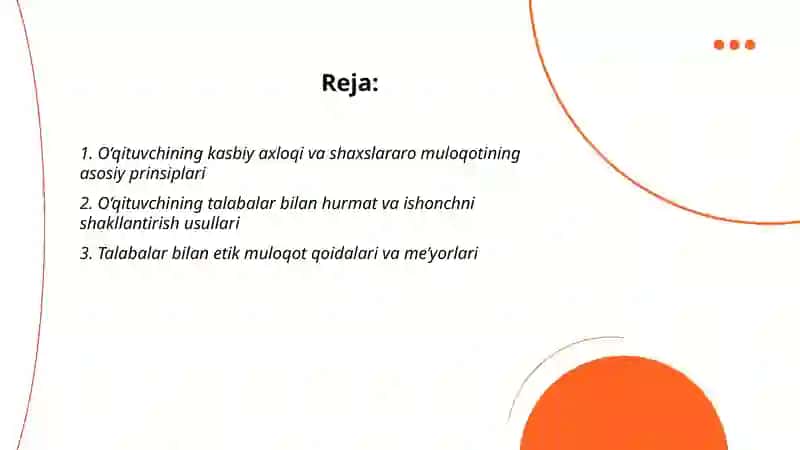 O’qituvchining shaxslararo muloqoti etikasi va madaniyati 2