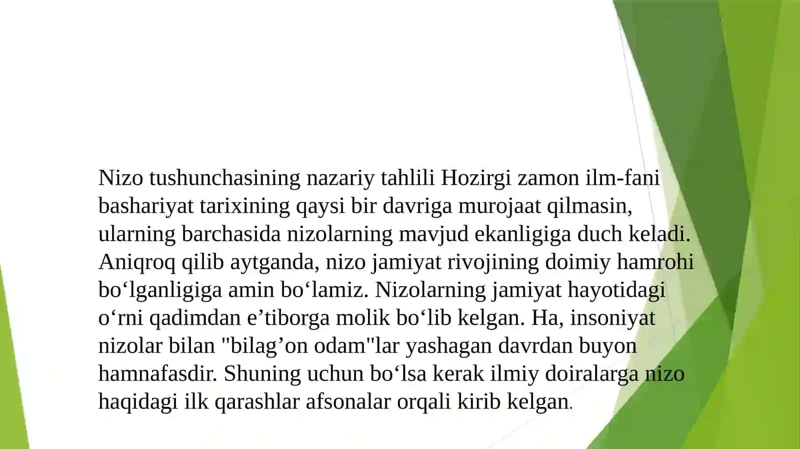 Nizo  tushunchasining nazariy tahlili 2