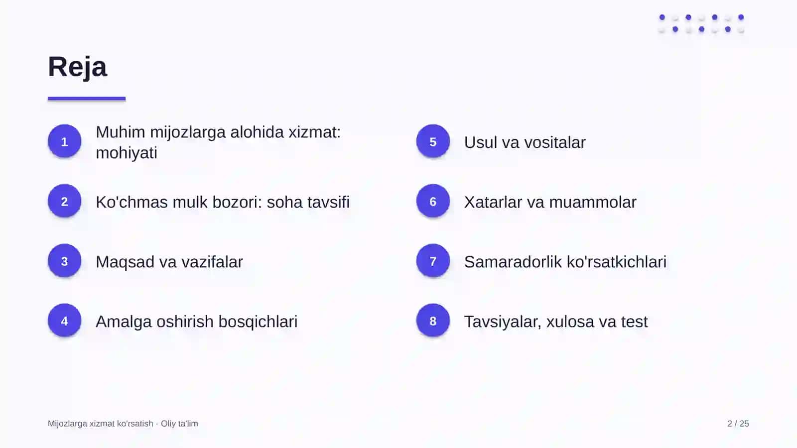 Ko'chmas mulk bozorida muhim mijozlarga alohida xizmat ko'rsatish 2
