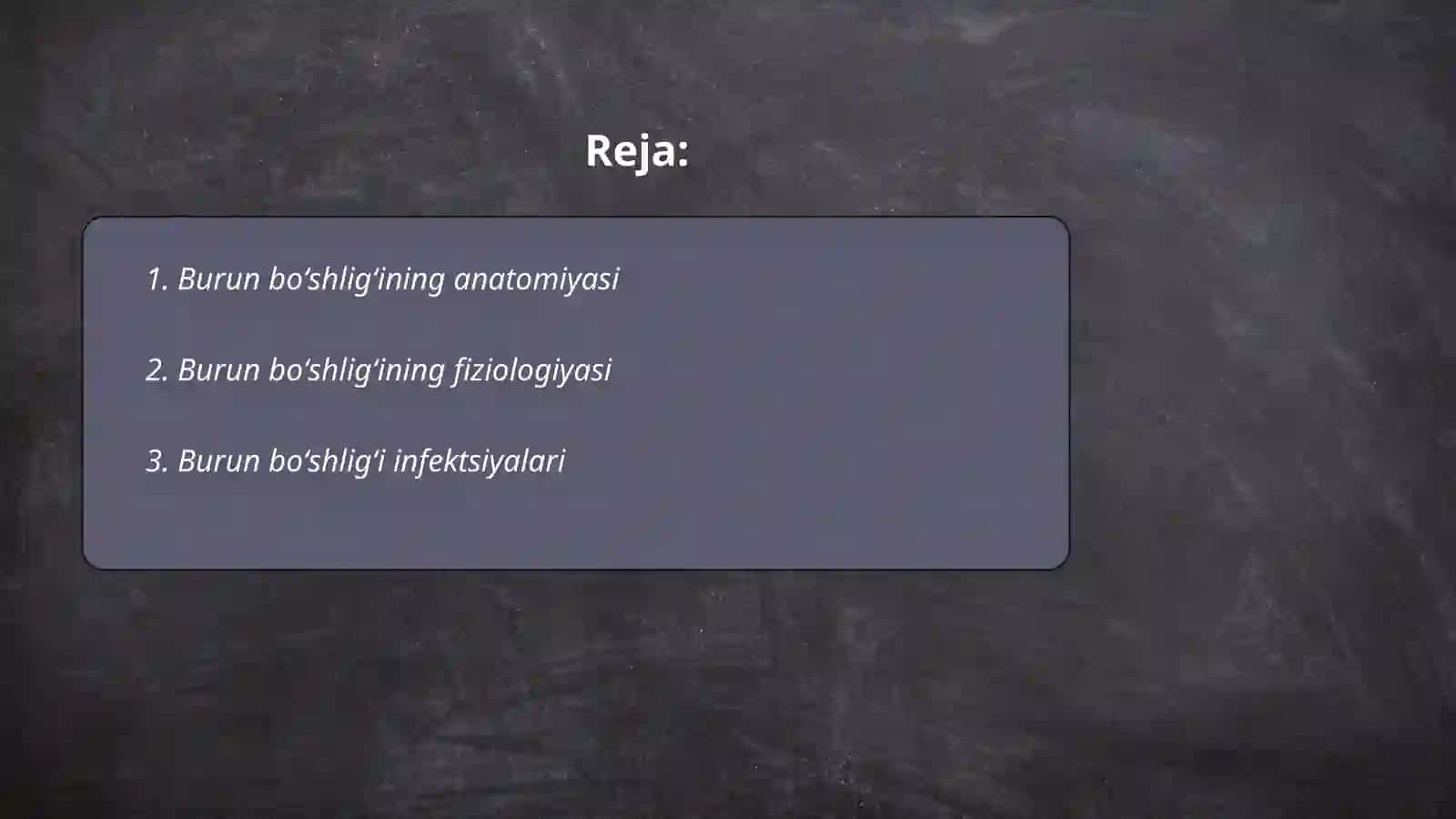 Burun boʻshligʻi va uning kasalliklari haqida tushuncha 2