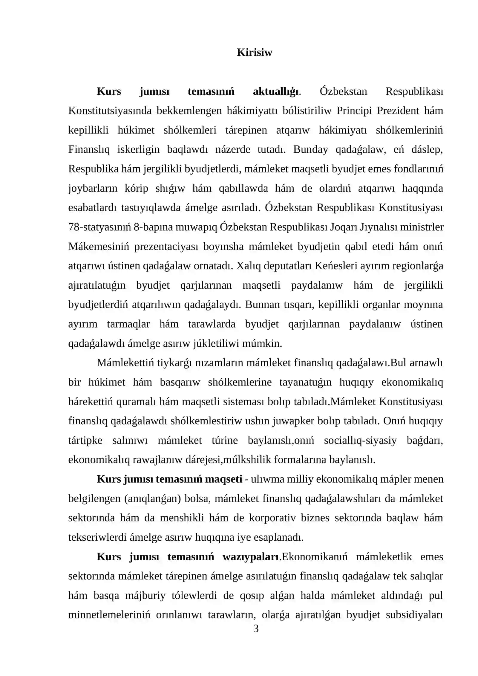 Màmleketlik finansı qadaǵalaw organlarınıń wazıypaları hàm funkciyaları 2