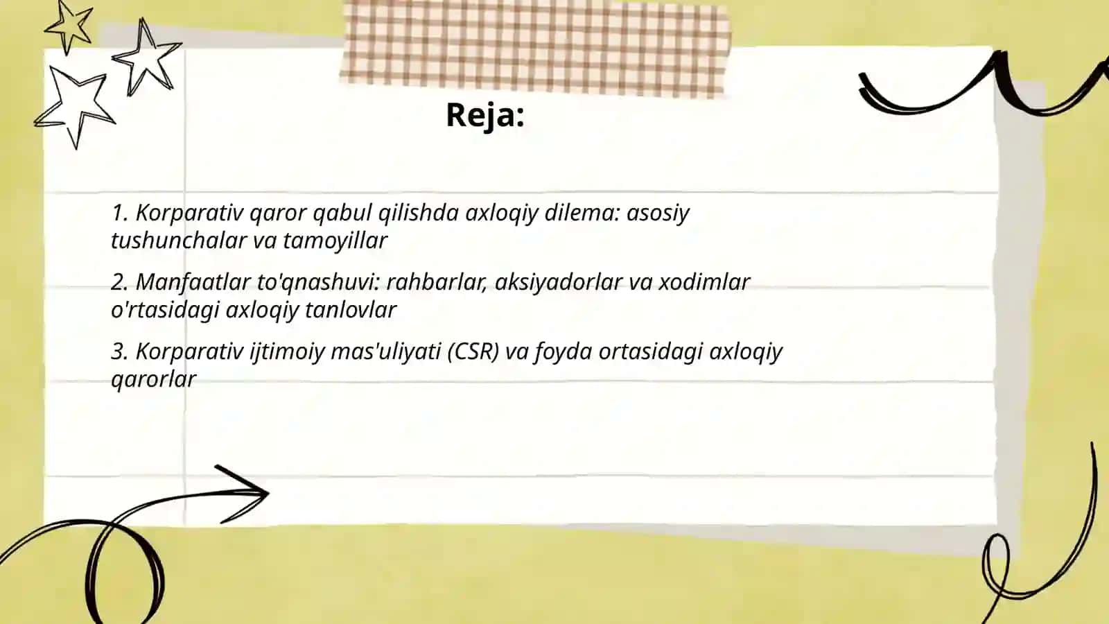 Korparativ qaror qabul qilishda axloqiy dilema 2