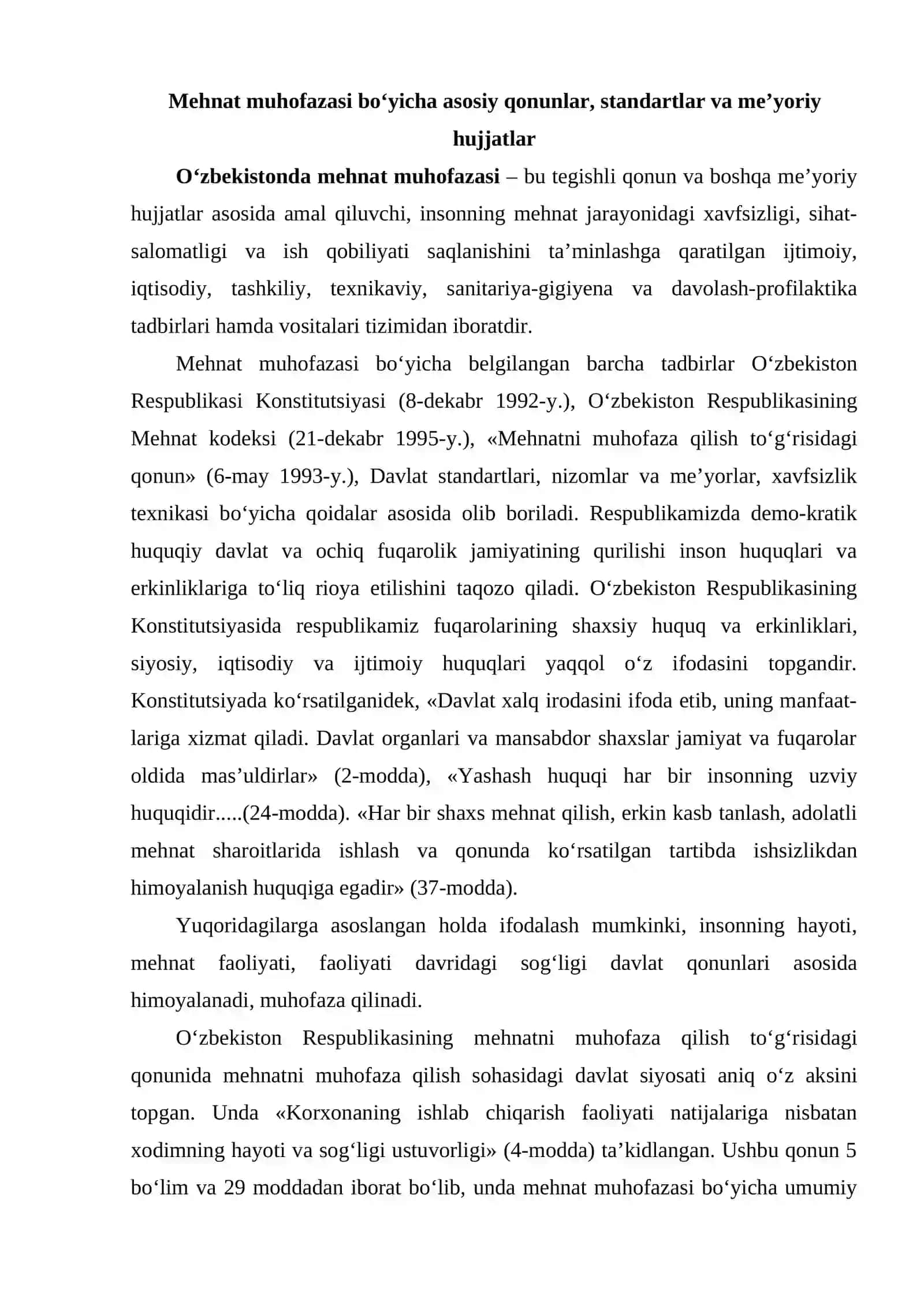 Mehmatni muhofaza qilishning huquqiy va tashkiliy asoslari 2