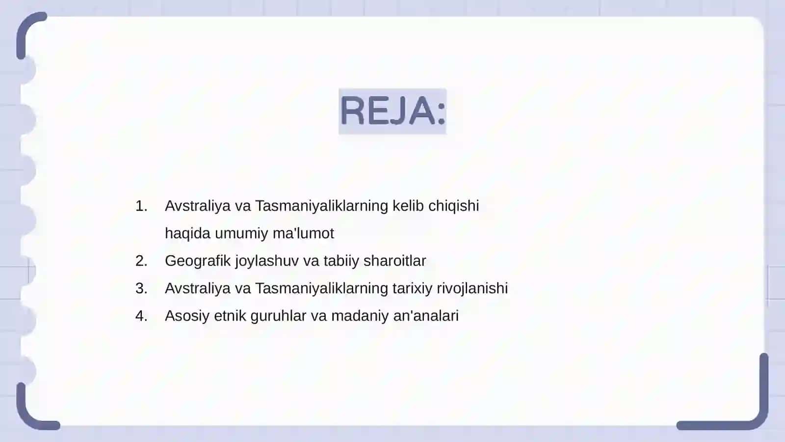 Avstraliya va Tasmaniyaliklarning kelib chiqishi 2