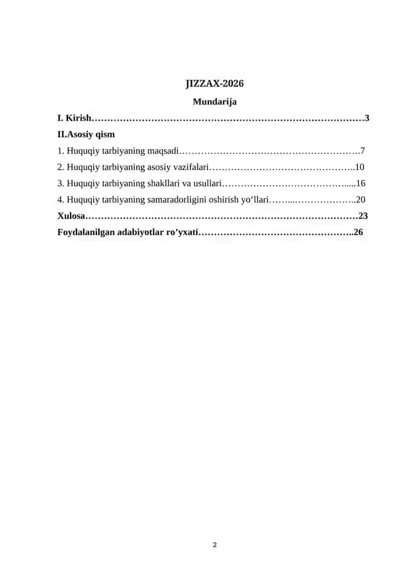 HUQUQIY TARBIYANING MAQSAD VA VAZIFALARI 2