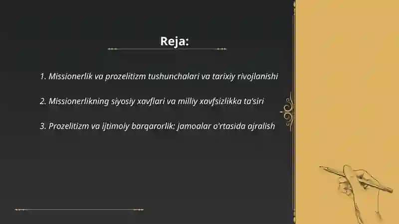 Missionerlik va prozelitizm siyosiy va ijtimoiy xavfi 2