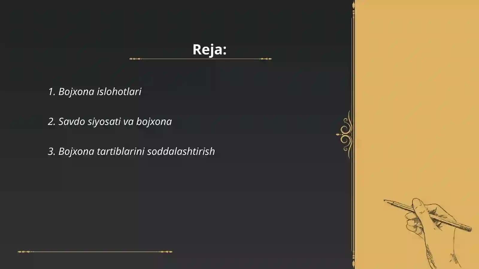 O'zbekistonda olib borilayotgan bojxona siyosati 2