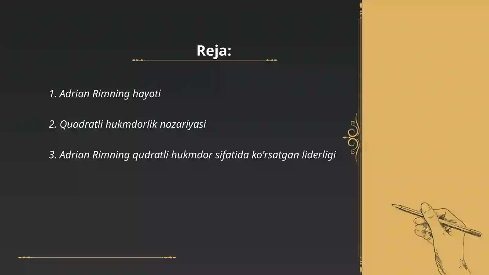 Adrian Rimning qudratli hukmdori 2