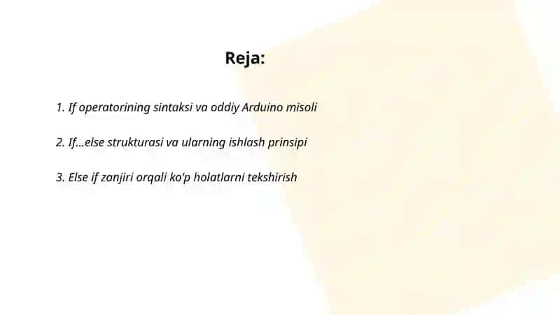 Arduino'da shart operatorlari (if,else) 2