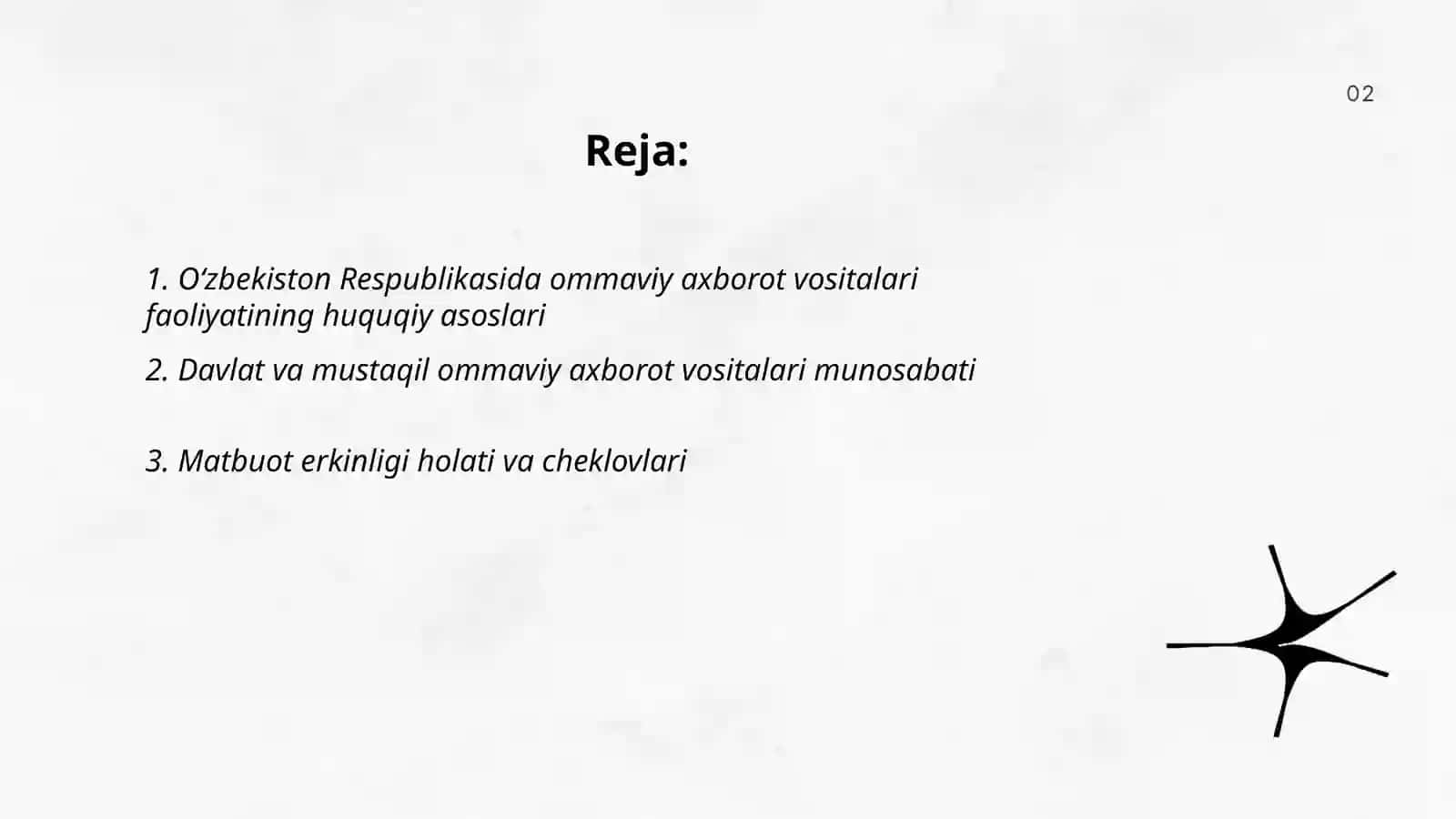 Oʻzbekiston Respublikasining ommaviy axborot vositalarining faoliyati 2
