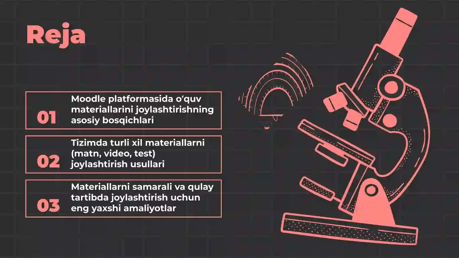 Moodle tizimida o‘quv materiallarini joylashtirish 2