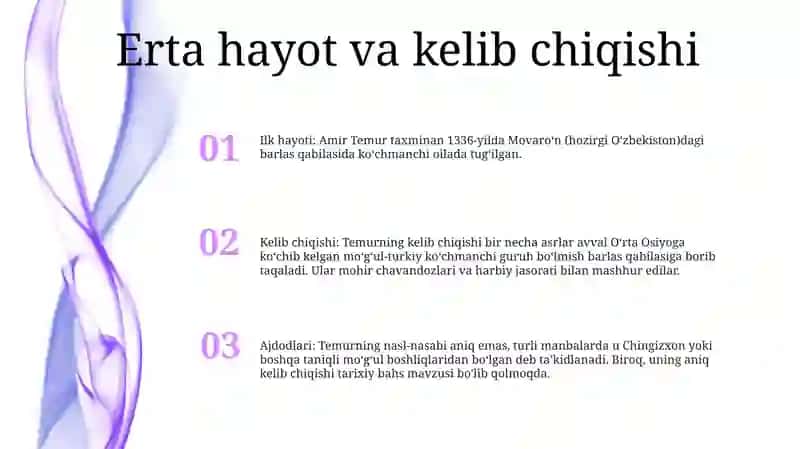 Amir Temur Hayoti 2