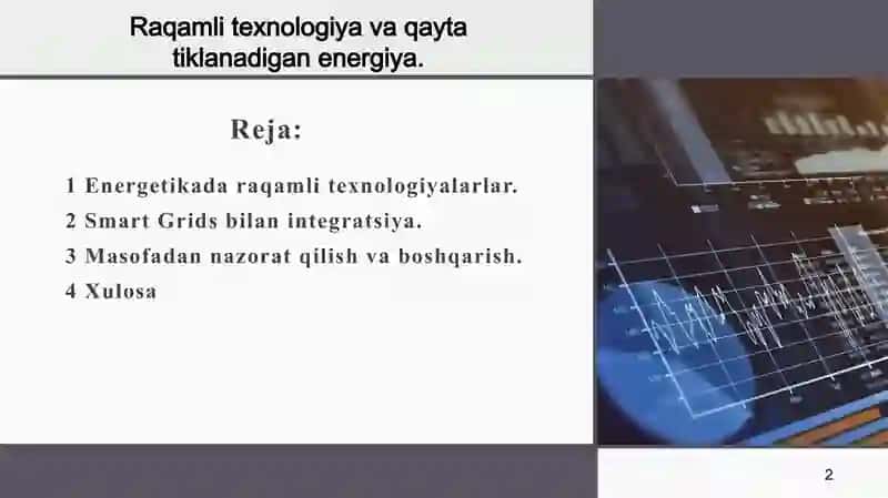 Raqamli texnologiya va qayta tiklanadigan energiya 2