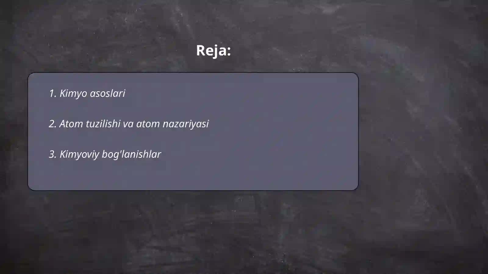 Kimyo taʼlimi 2