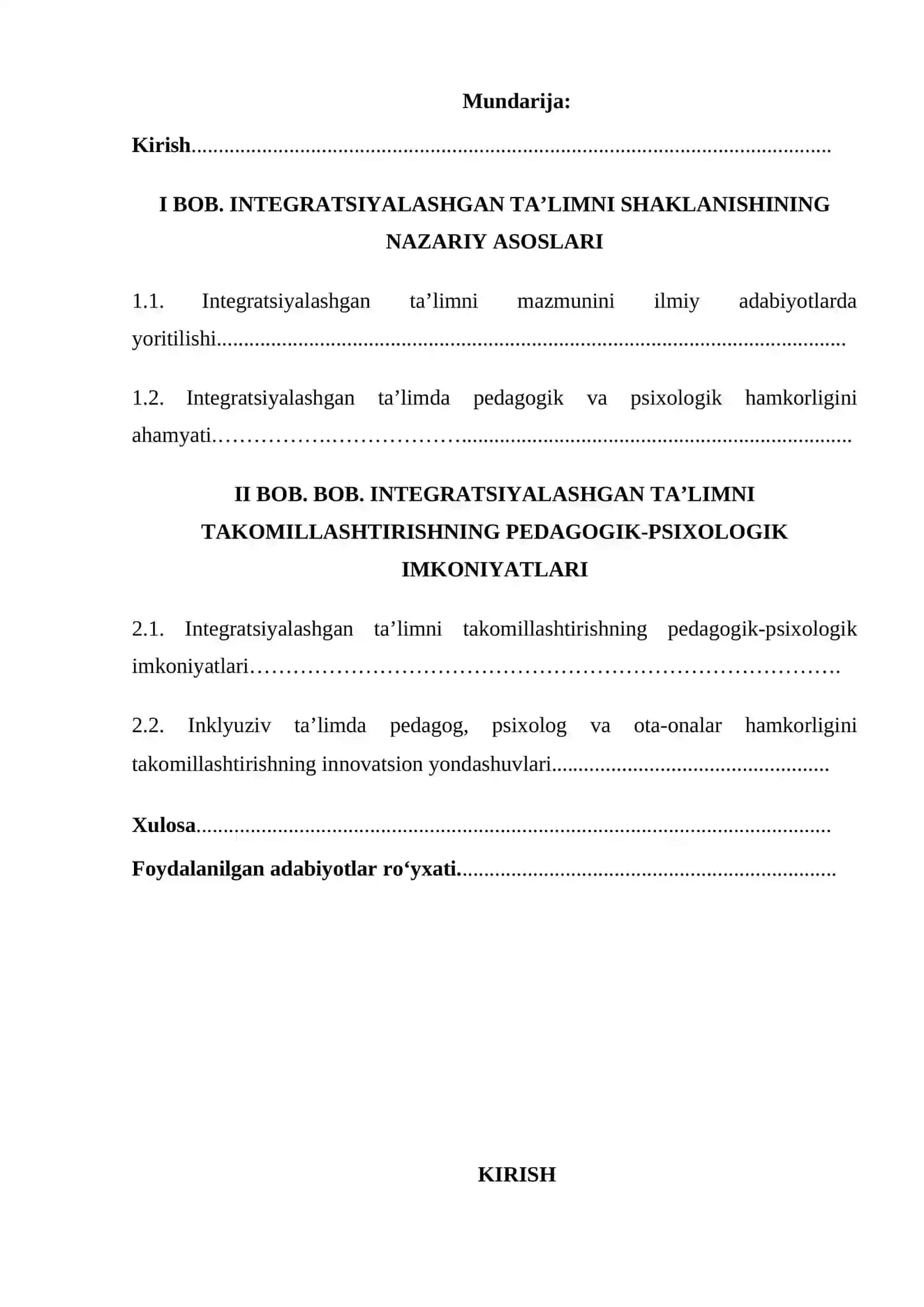 Integratsiyalashgan ta`limda pedagog va psixolog hamkorligi 2
