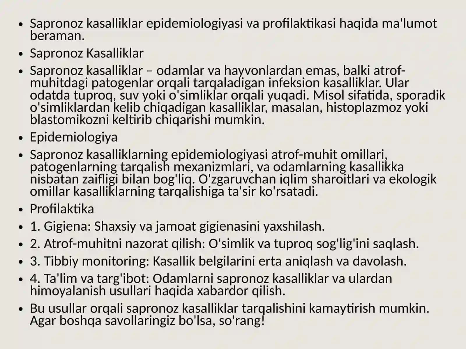 Sapronoz Kasalliklar 2