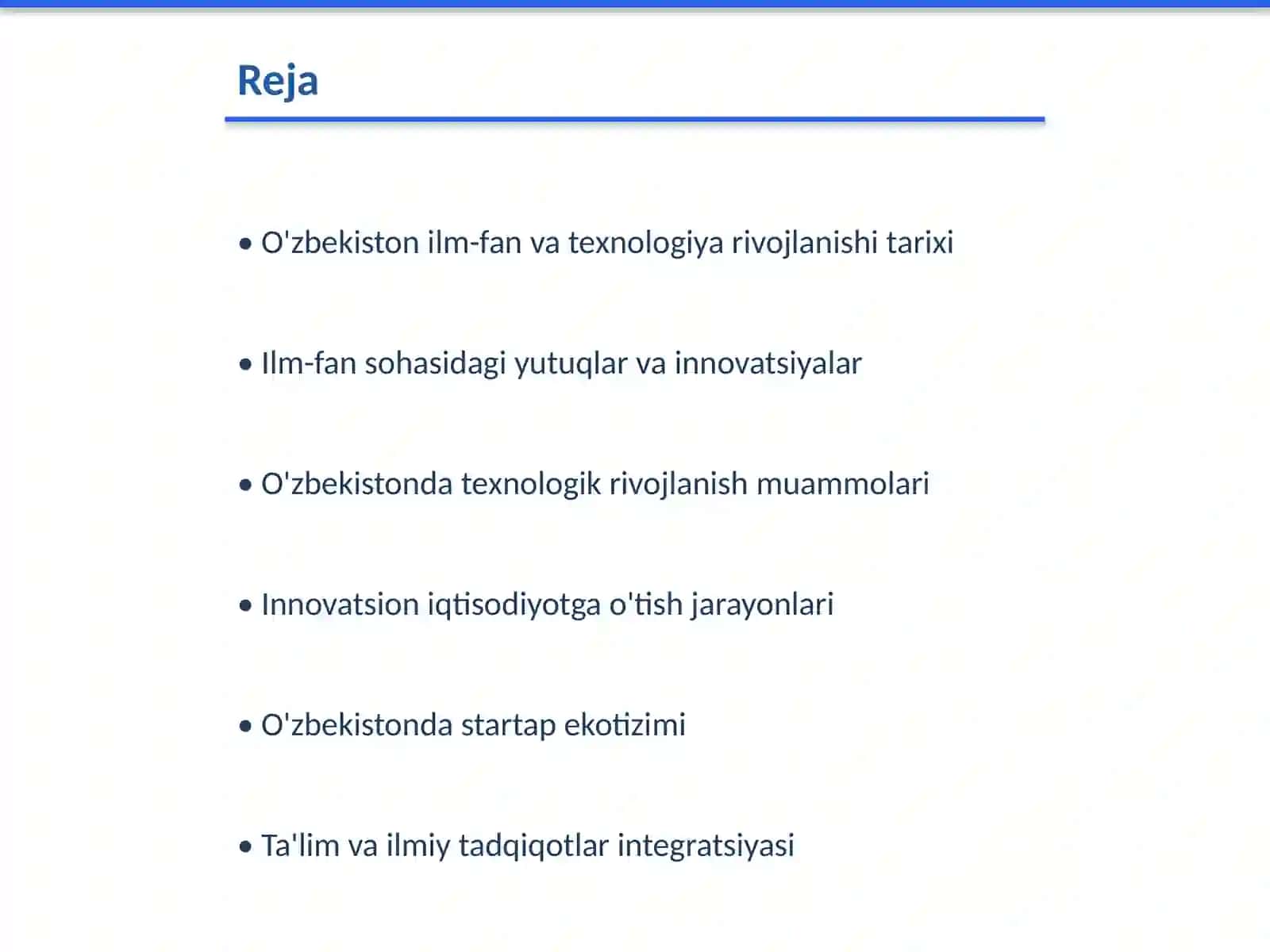 O'zbekistonning ilm-fan va texnologiya rivojlanishidagi yutuqlari va muammolari 2