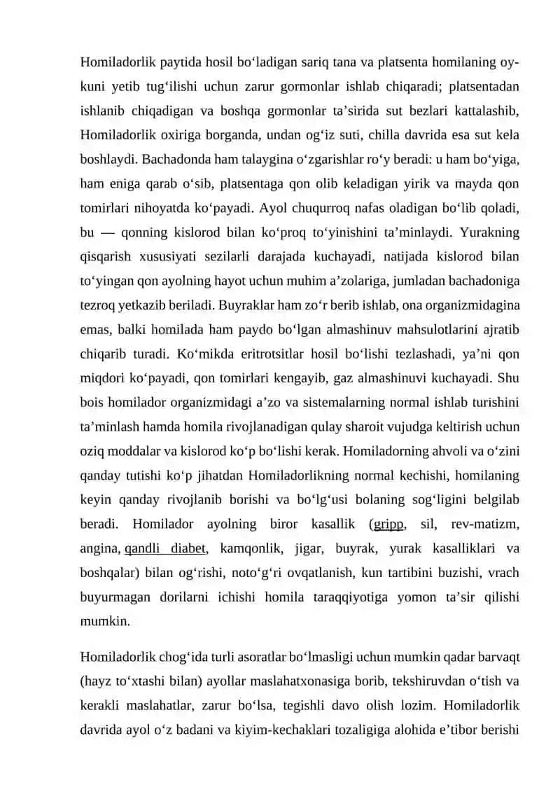 Homilador ayollarni parvarish qilish 2