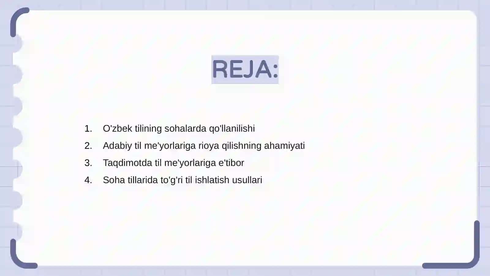 O'zbek tilining sohada qo'llanilishi 2