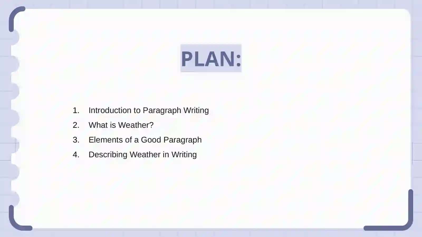 Paragraph writing. Weather 2