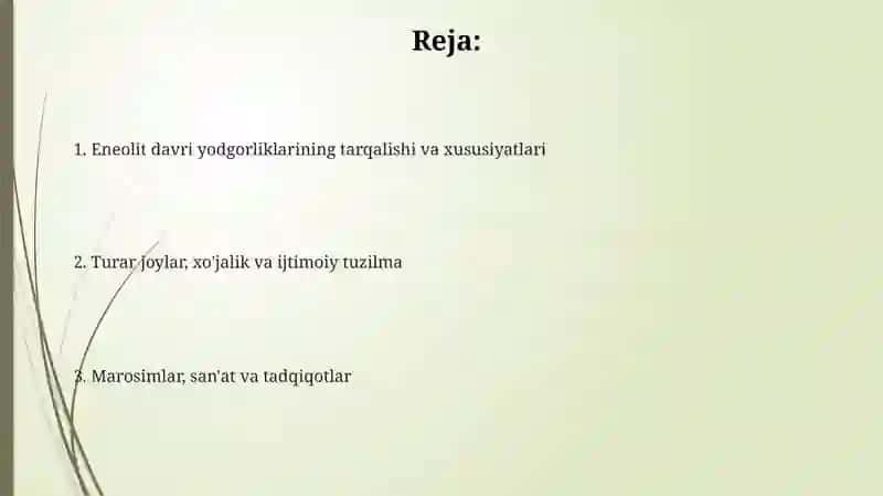 Orta osiyoning enyolit davri yodgorliklari 2