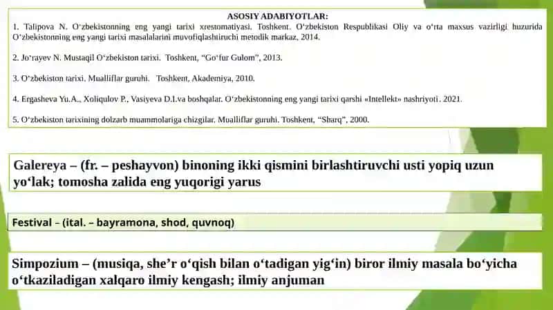 O‘ZBEKISTONDAGIMAʻNAVIY VA MADANIY TARAQQIYOT:QADRIYATLAR VA AN`ANALARNING QAYTA TIKLANISHI 2