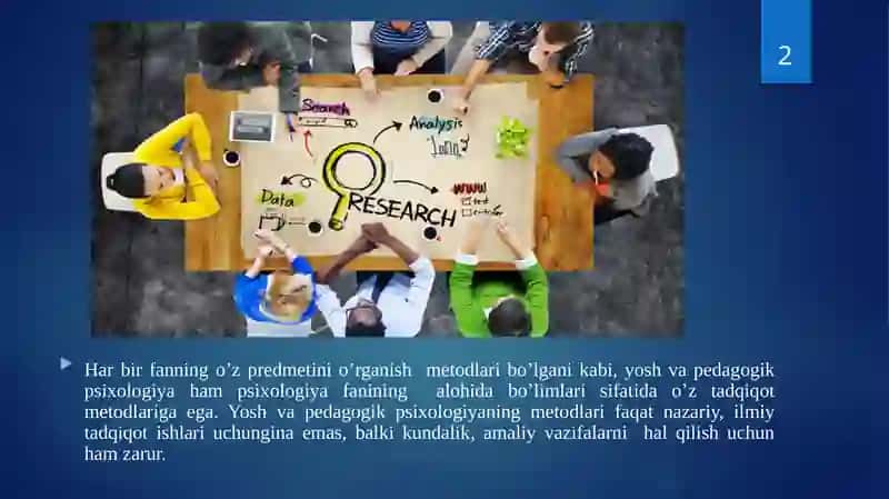 Rivojlanish psixologiyasining tadqiqot metodlari 2