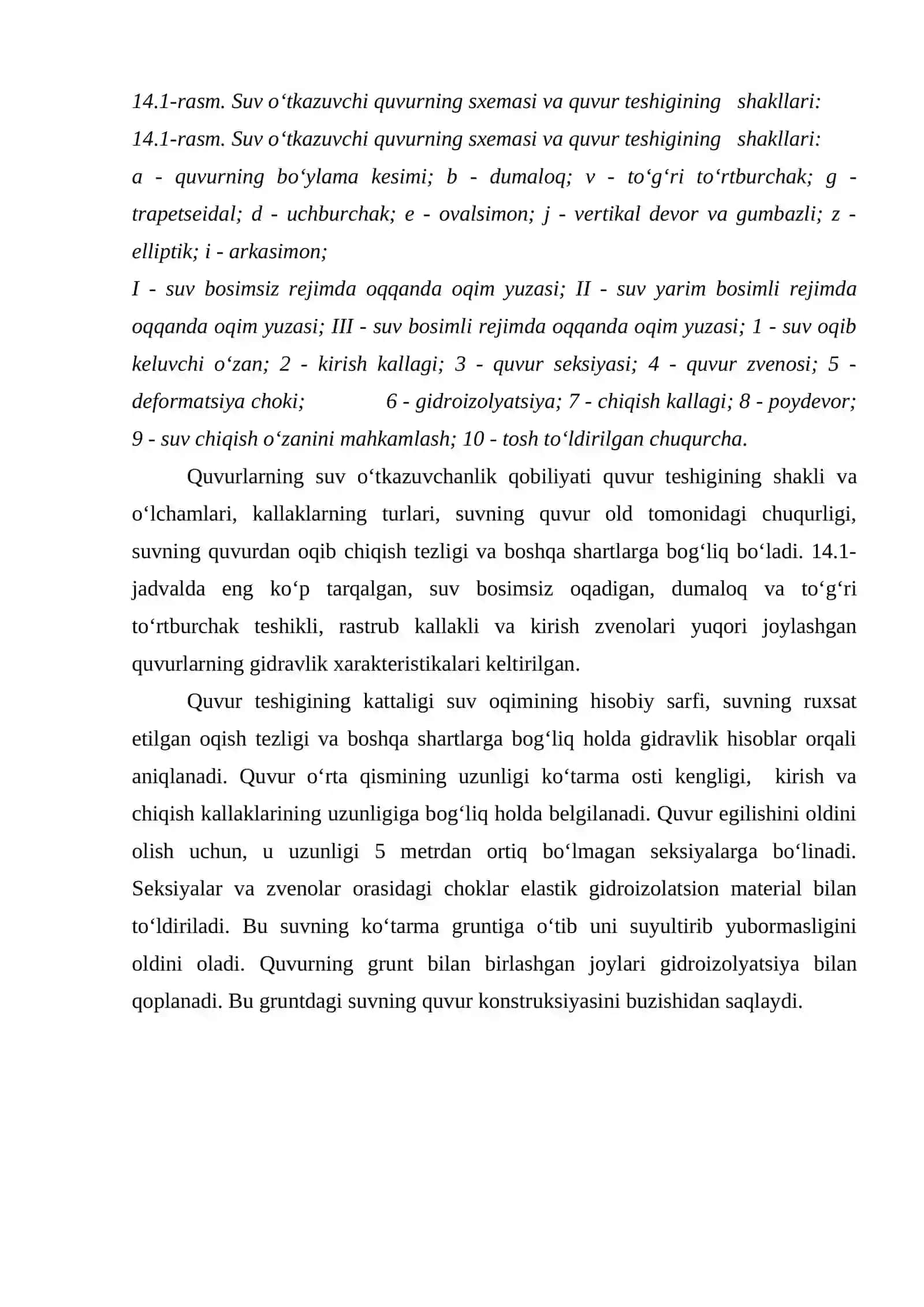 Ekspluatatsiya qilinayotgan suv o‘tkazuvchi quvurlarning asosiy shikastlanish va deformatsiyalari 2