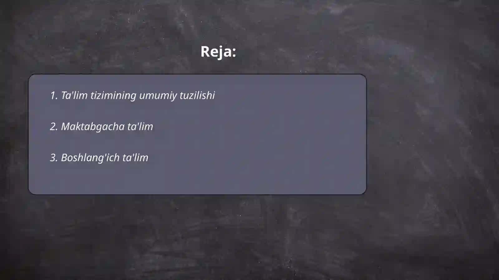 Iqtisodiy rivojlangan mamlakatlarda taʼlim tizimi.(AQSH, Yaponiya, Janubiy Koreya va boshqalar) 2