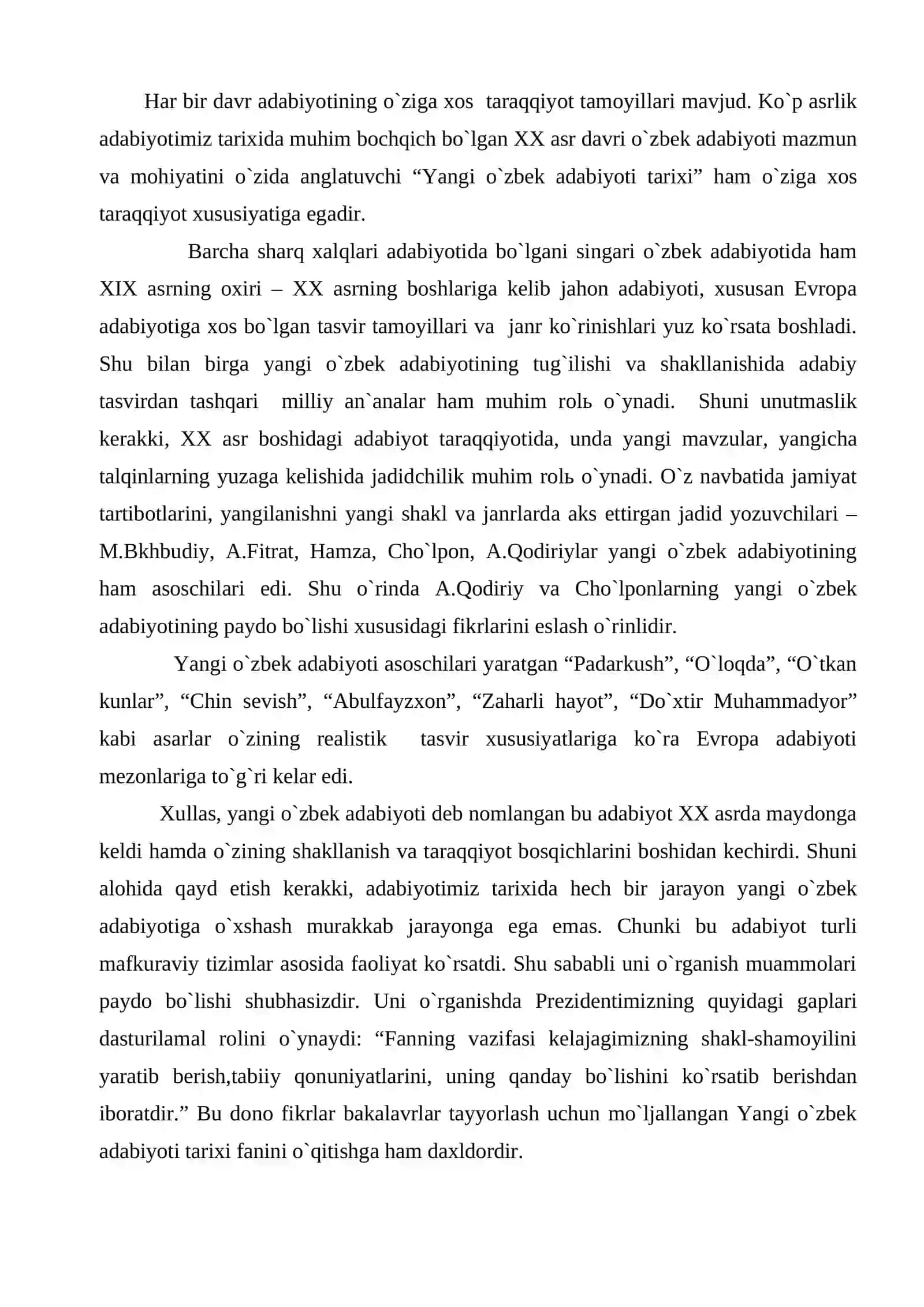 Yangi o`zbеk adabiyoti tarixining o`ziga xоs xususiyatlari va taraqqiyot tamоyillari 2