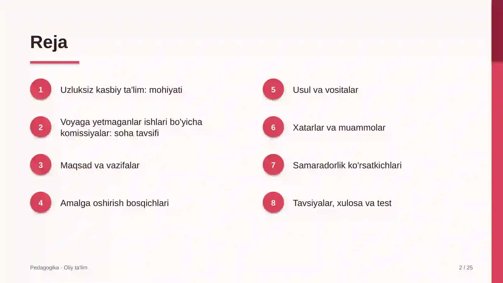 voyaga yetmaganlar ishlari bo'yicha komissiyalarda uzluksiz kasbiy ta'lim 3948 2