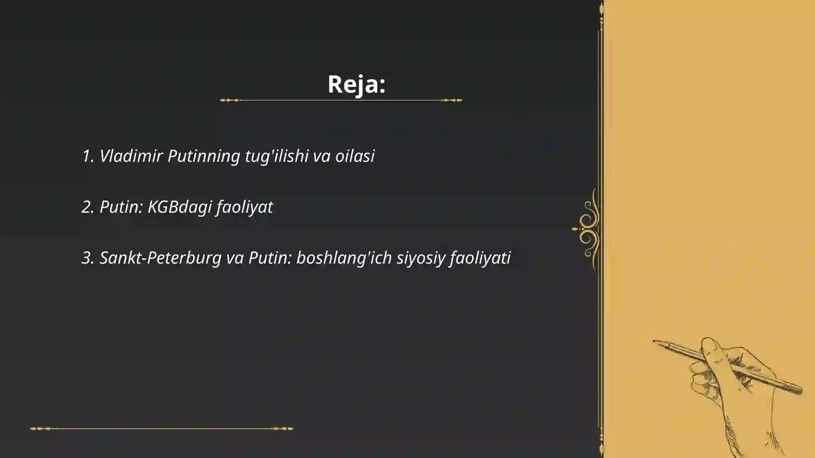 Vladimir Putinning tug'ilishi va oilasi 2