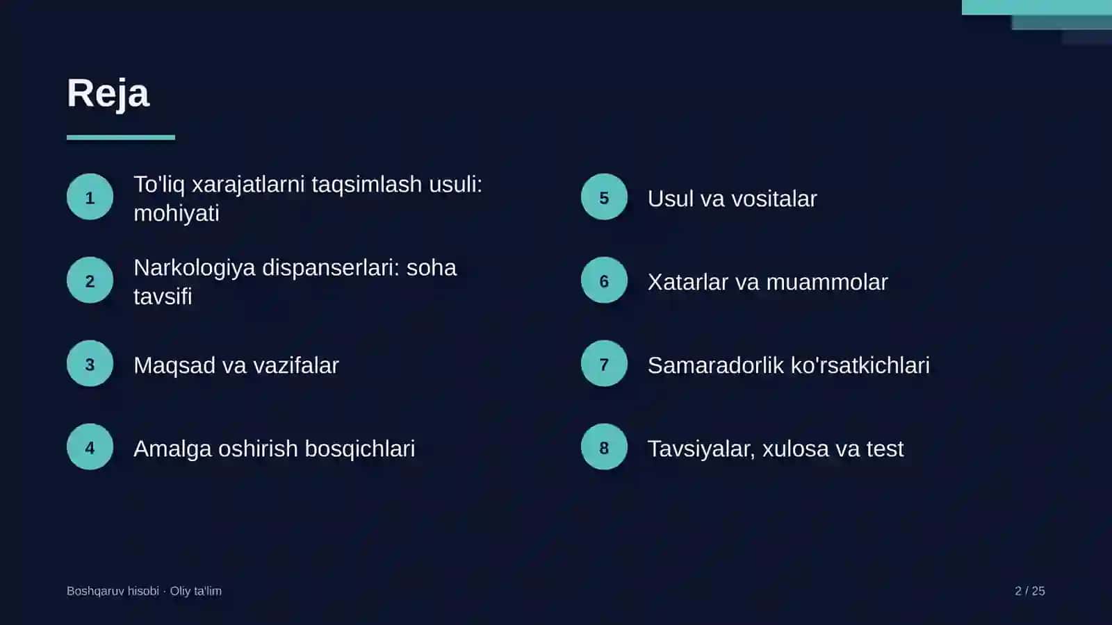 narkologiya dispanserlarida to'liq xarajatlarni taqsimlash usulini qo'llash 7931 2