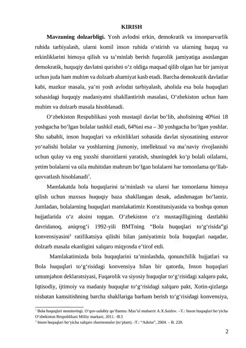 BOLA HUQUQLARI TO‘G‘RISIDAGI KONVENSIYA 2