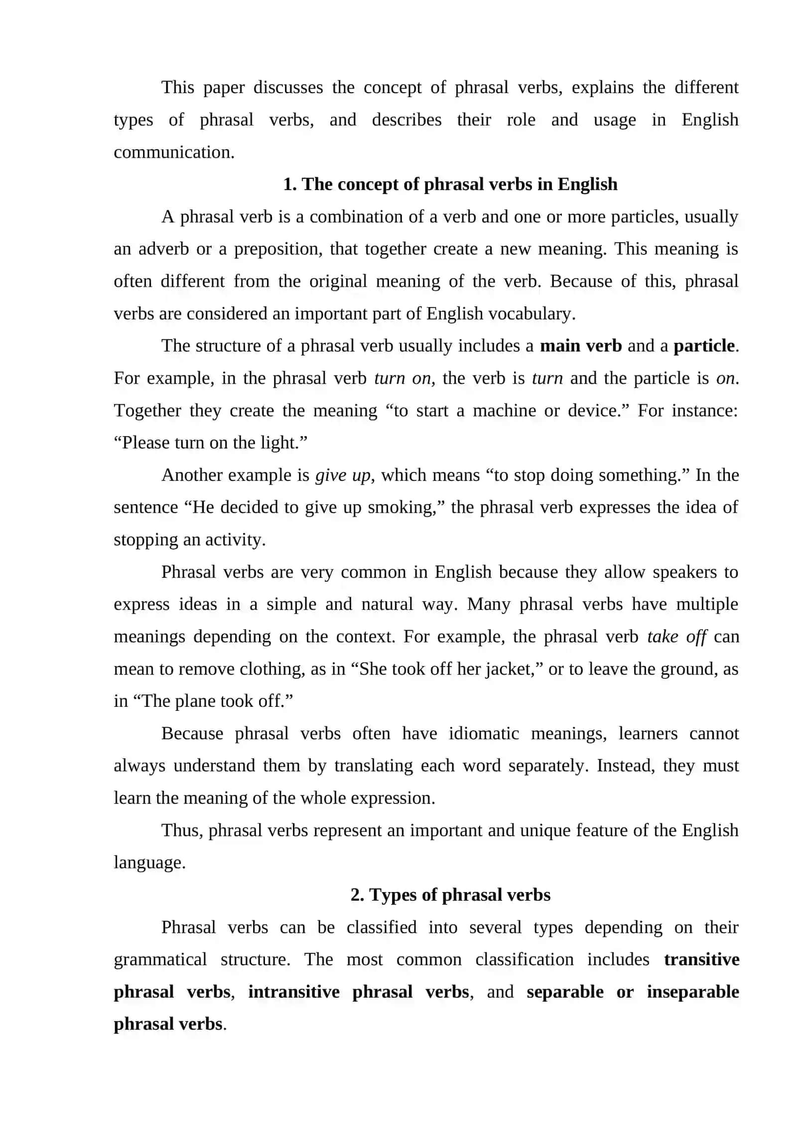Phrasal Verbs 2