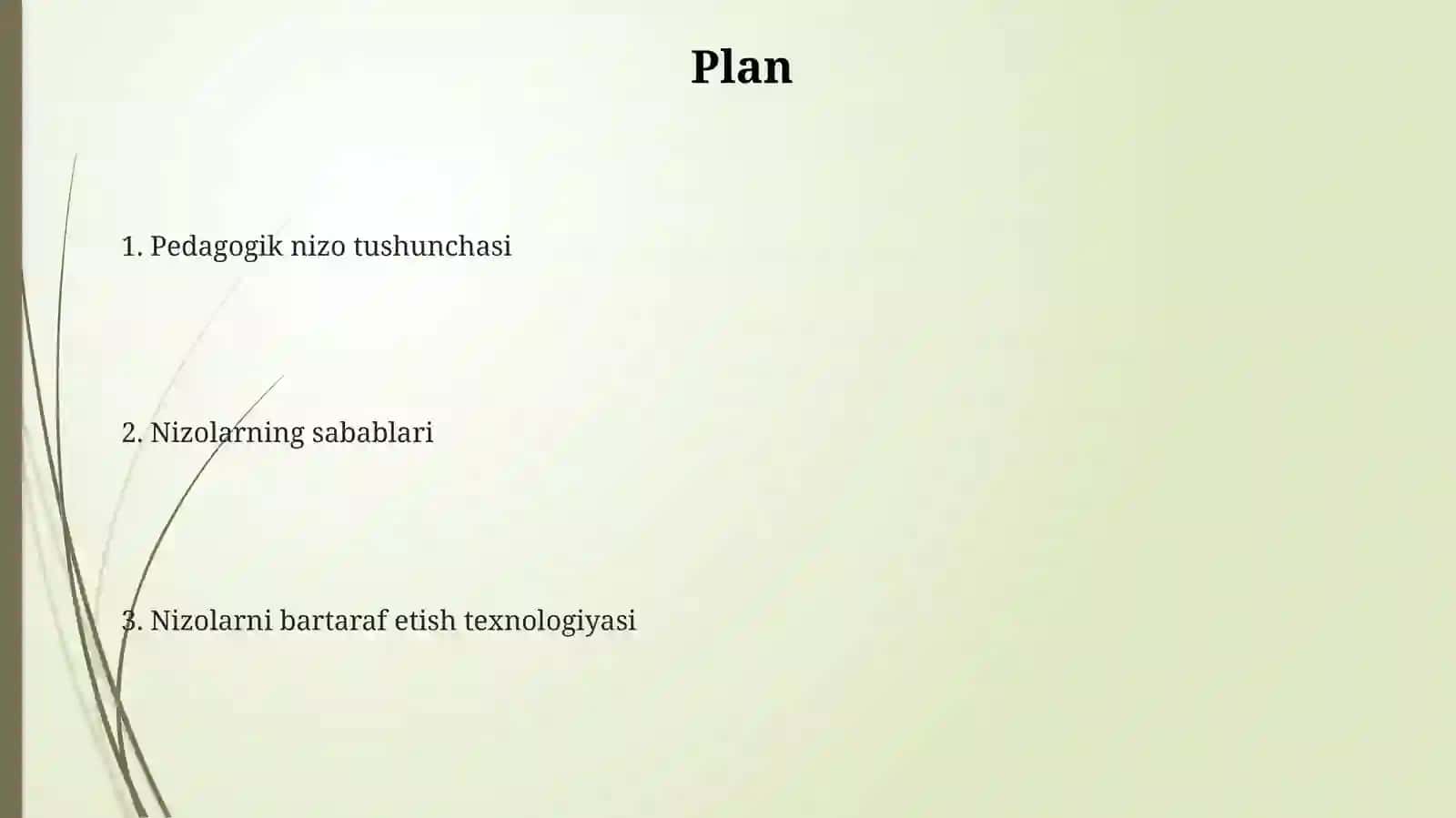 Pedagogik nizo va ularni bartaraf etish texnologiyasi 2