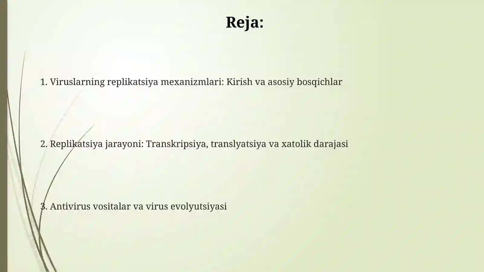 Viruslarning replikatsiya mexanizmlari 2