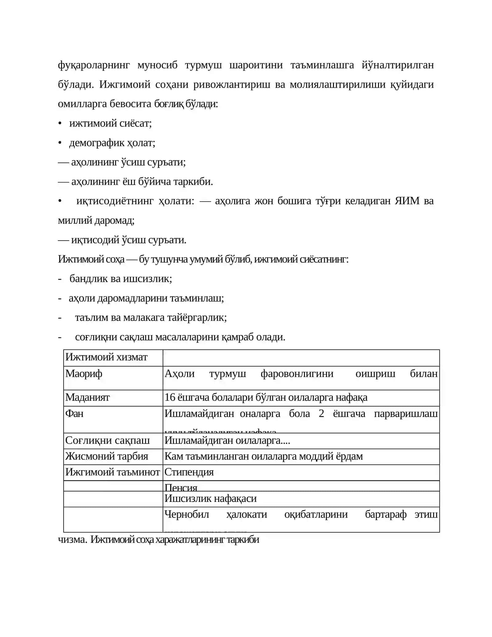 Ижтимоий соҳа харажатларини шакллантириш принциплари 2